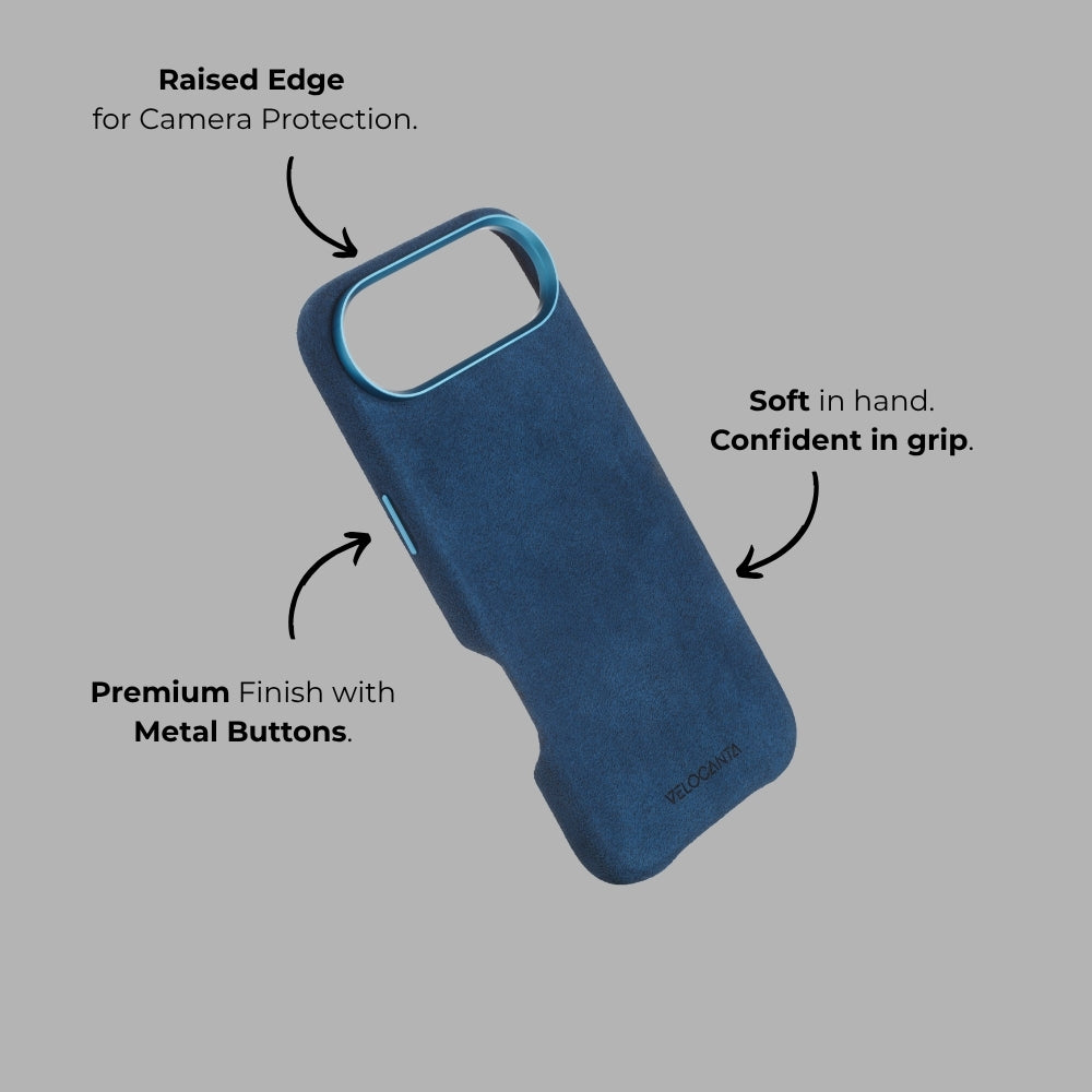 iPhone 17 Air - Alcantara Case - Midnight Blue