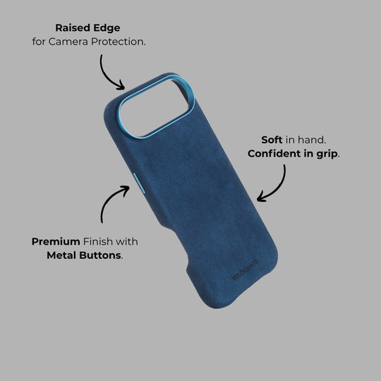 iPhone 17 Air - Alcantara Case - Midnight Blue