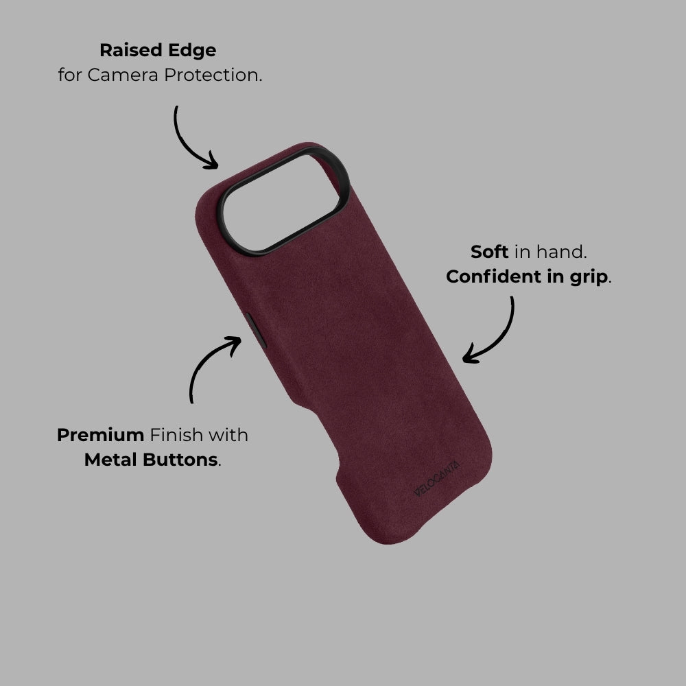 iPhone 17 Air - Alcantara Case - Rosso Red