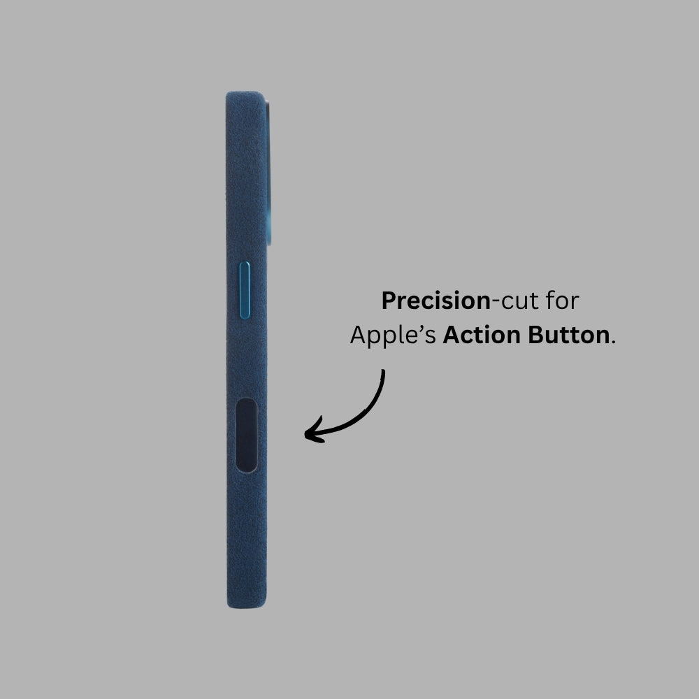 iPhone Alcantara Case - Midnight Blue