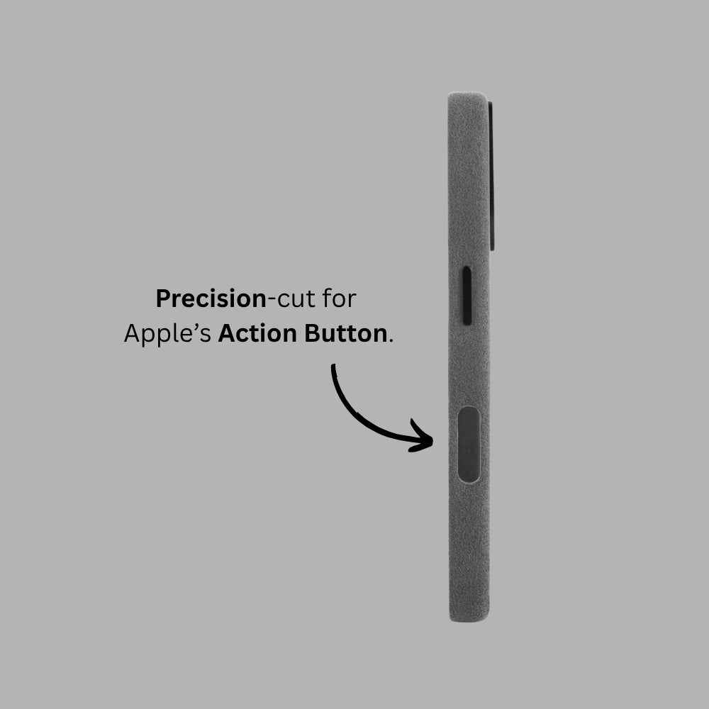 iPhone Alcantara Case - Ash Grey