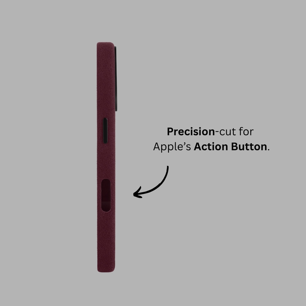 iPhone Alcantara Case - Rosso Red