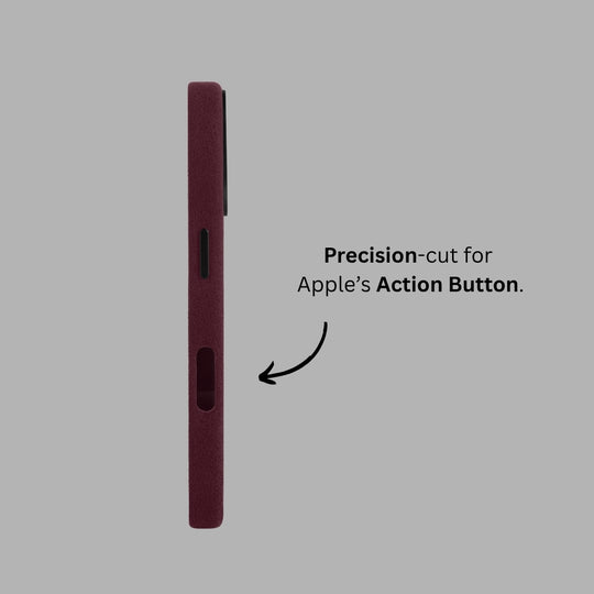 iPhone Alcantara Case - Rosso Red