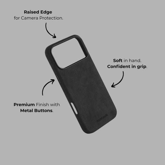 iPhone Alcantara Case - Space Grey