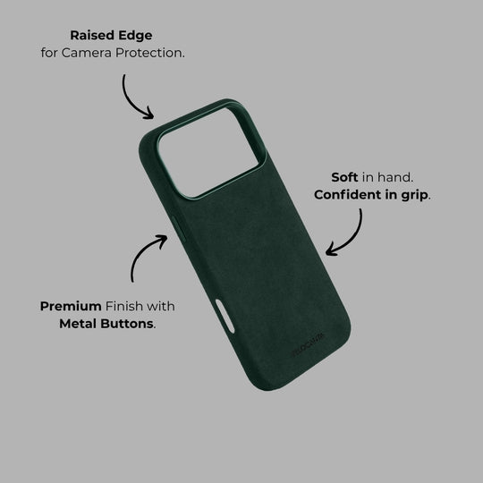 iPhone Alcantara Case - British Racing Green
