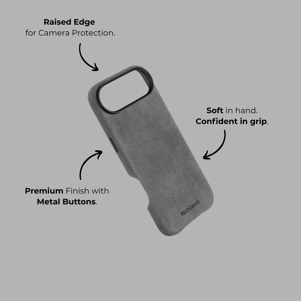 iPhone 17 Air - Alcantara Case - Ash Grey