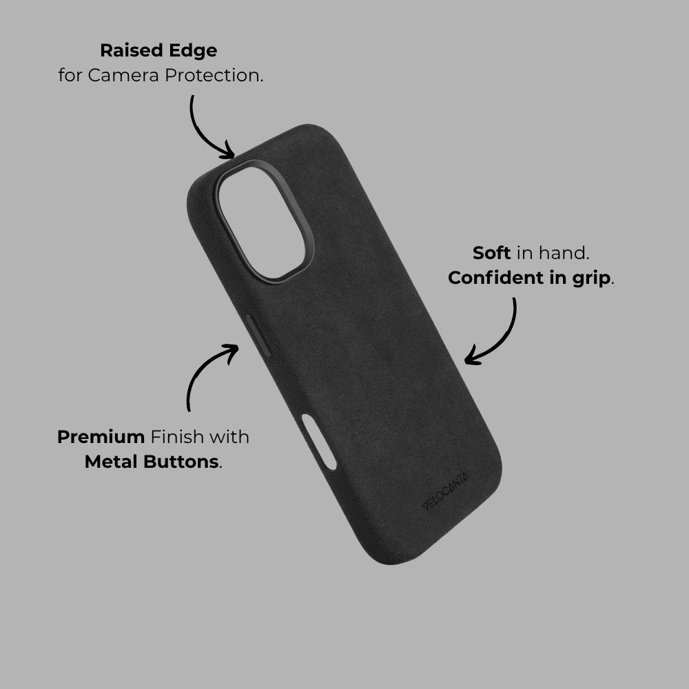 iPhone 17 - Alcantara Case - Space Grey