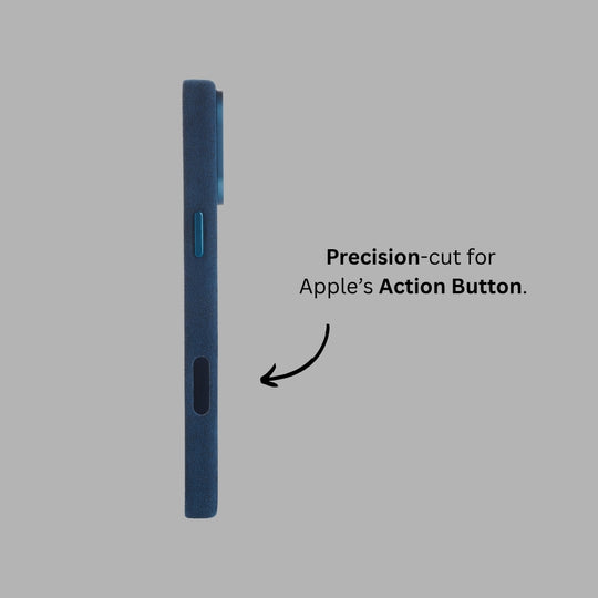 iPhone 17 - Alcantara Case - Midnight Blue