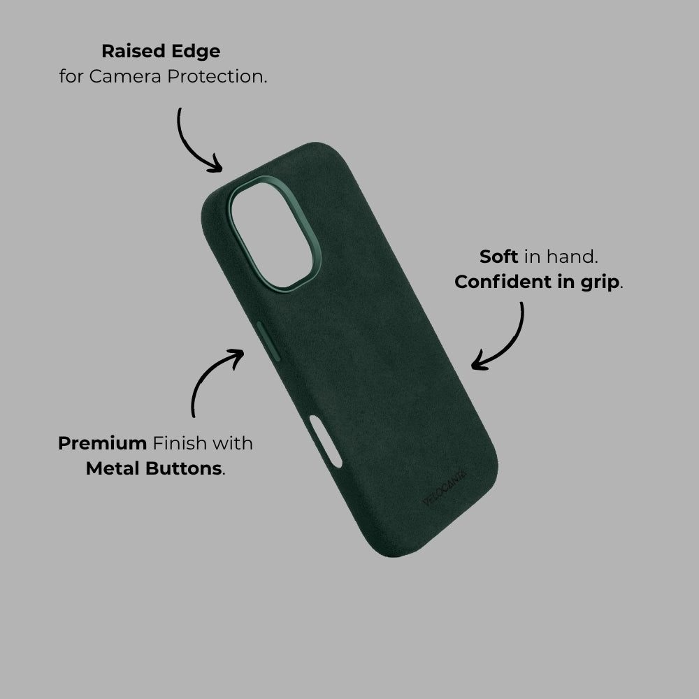 iPhone 17 - Alcantara Case - British Racing Green