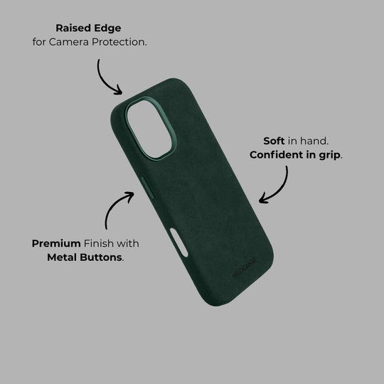 iPhone 17 - Alcantara Case - British Racing Green