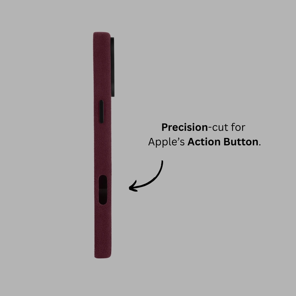 iPhone 17 - Alcantara Case - Rosso Red