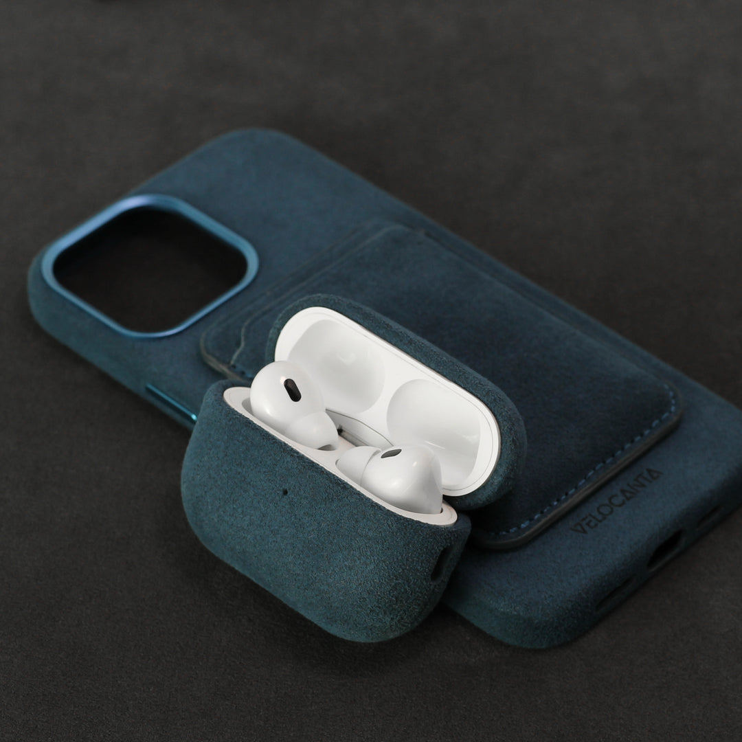 iPhone Alcantara Case - Midnight Blue