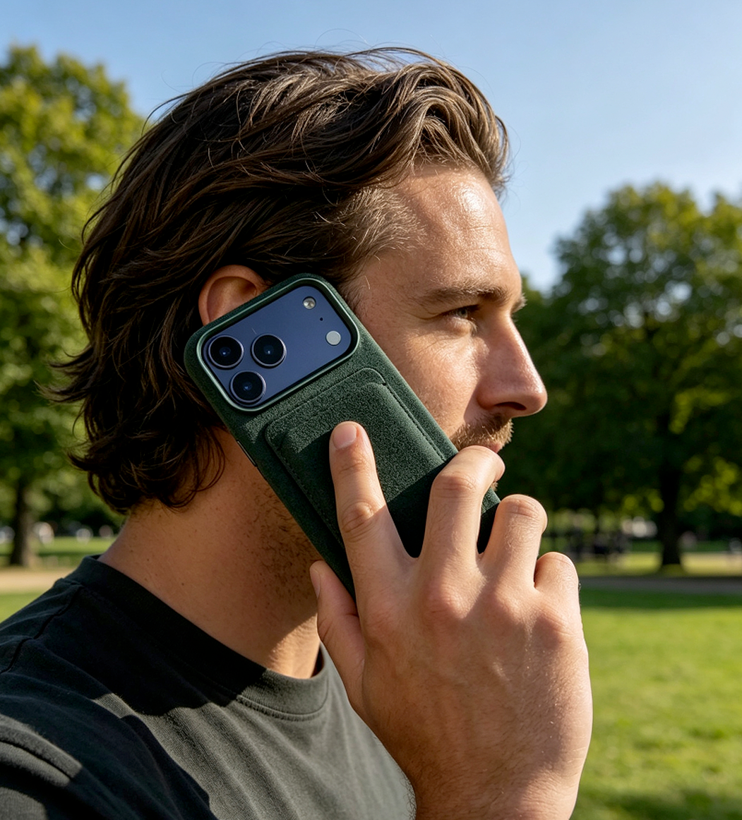 iPhone Alcantara Case - British Racing Green