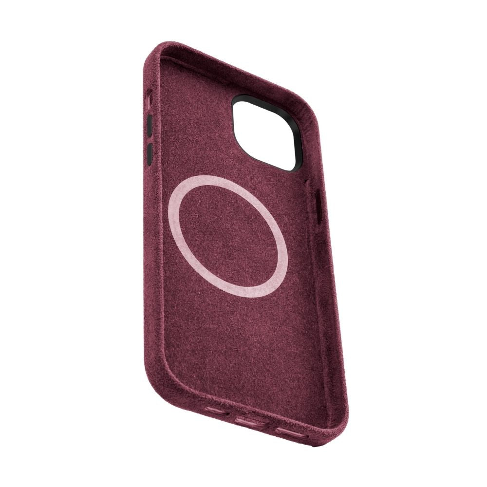 iPhone 15 Plus - Alcantara Case - Rosso Red