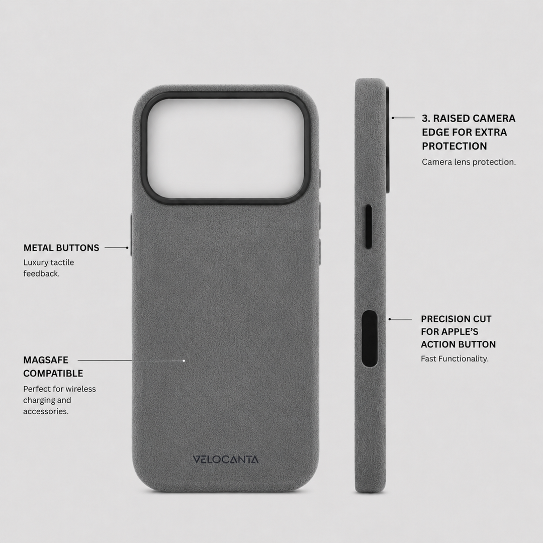 iPhone 17 Pro Max - Alcantara Case - Ash Grey