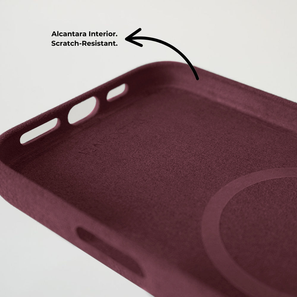 iPhone 16 Pro Max - Alcantara Case - Rosso Red