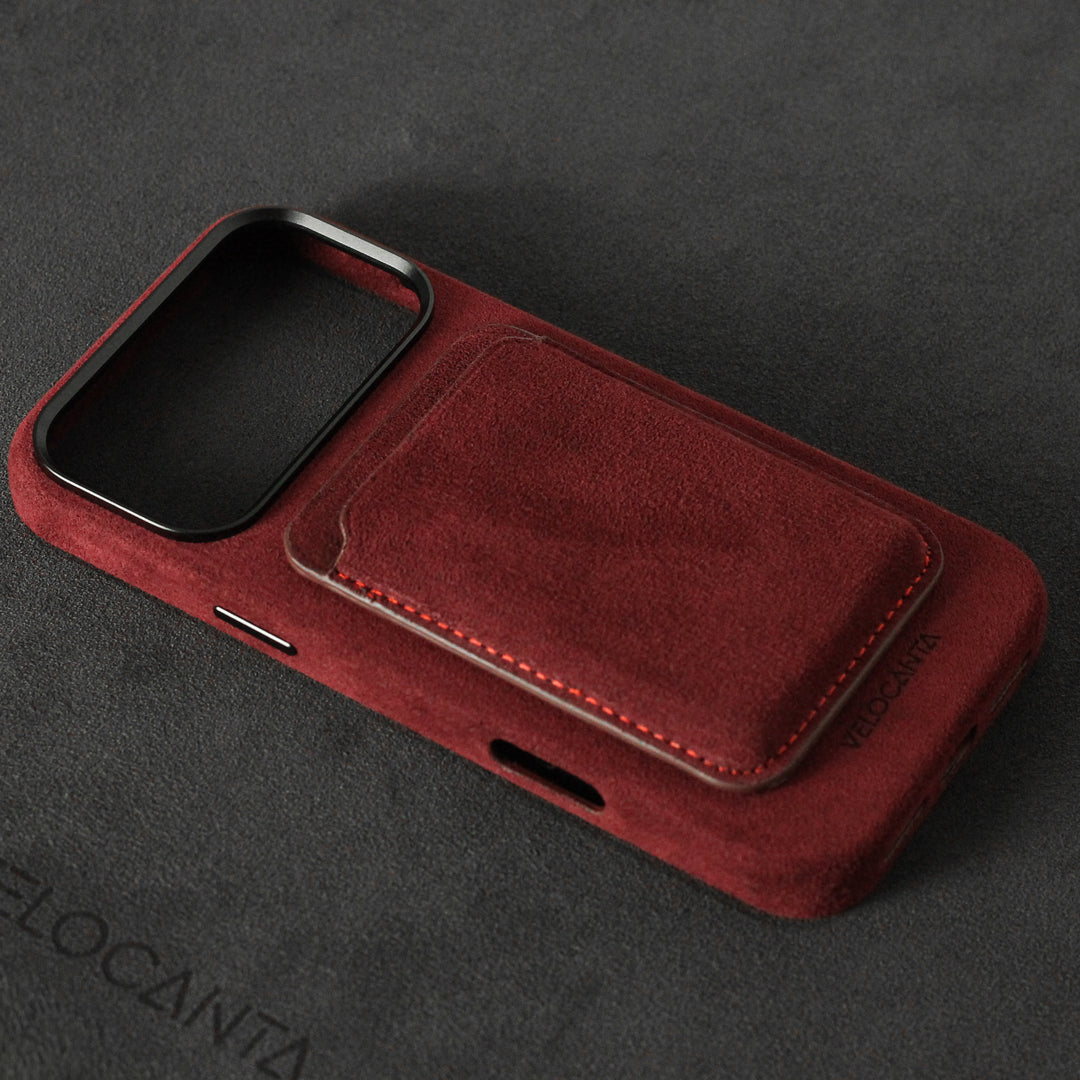 iPhone Alcantara Case - Rosso Red