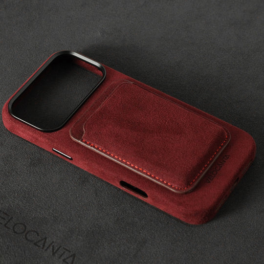 iPhone Alcantara Case - Rosso Red