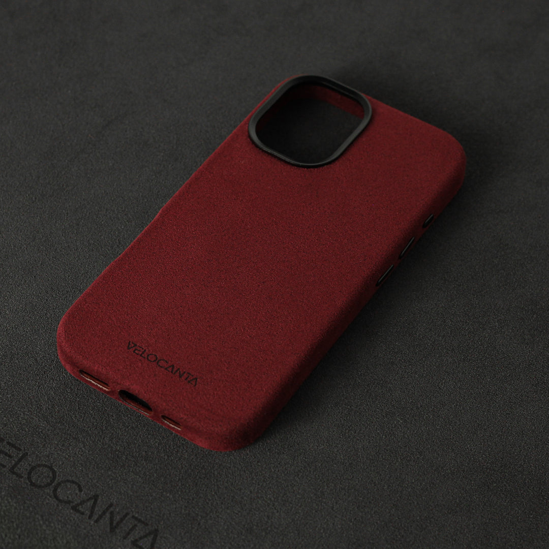 iPhone 17 - Alcantara Case - Rosso Red