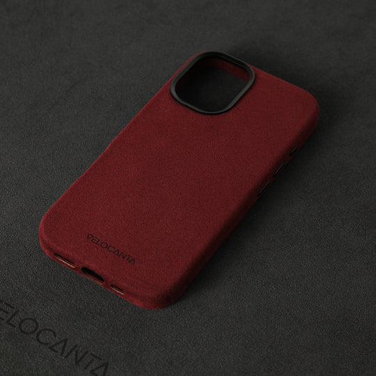 iPhone 17 - Alcantara Case - Rosso Red