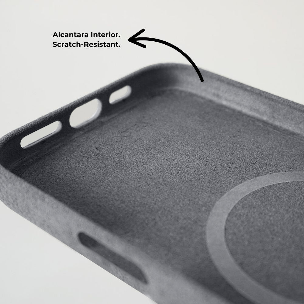 iPhone 15 Pro - Alcantara Case - Ash Grey