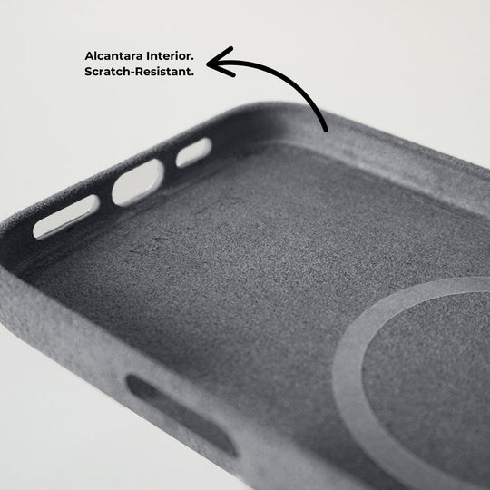iPhone 15 Pro - Alcantara Case - Ash Grey