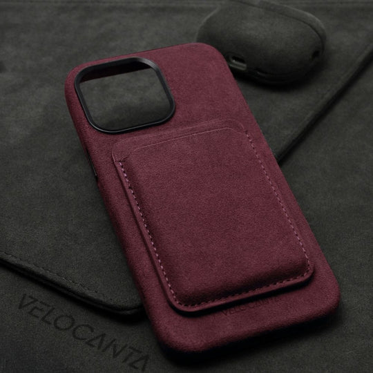 iPhone Alcantara Case - Rosso Red
