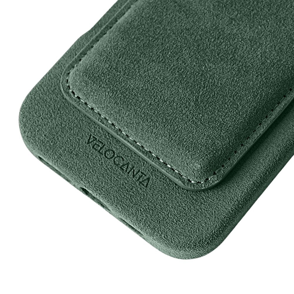 Alcantara - MagSafe Wallet - British Racing Green