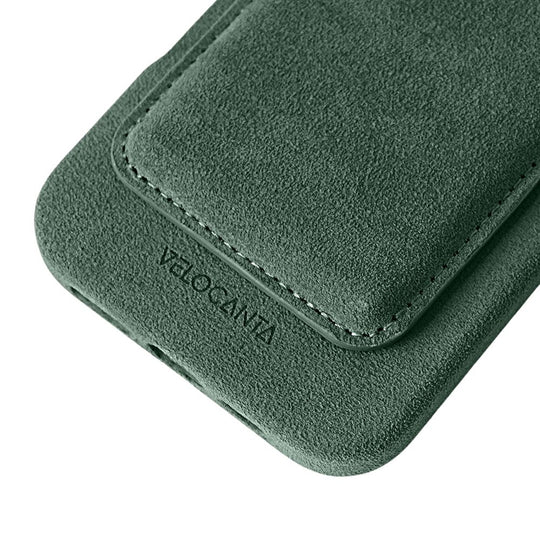 Alcantara - MagSafe Wallet - British Racing Green