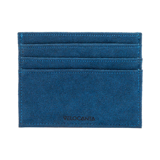 Alcantara Card Wallet - Midnight Blue