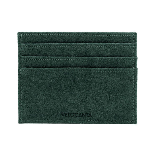 Alcantara Card Wallet - British Racing Green