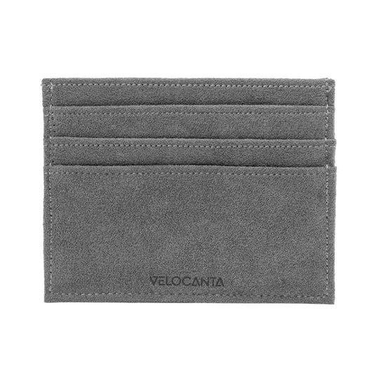 Alcantara Card Wallet - Ash Grey