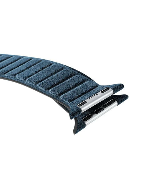 Alcantara - Apple Watch Strap 42mm/44mm/45mm/46mm + Ultra(49mm) - Midnight Blue