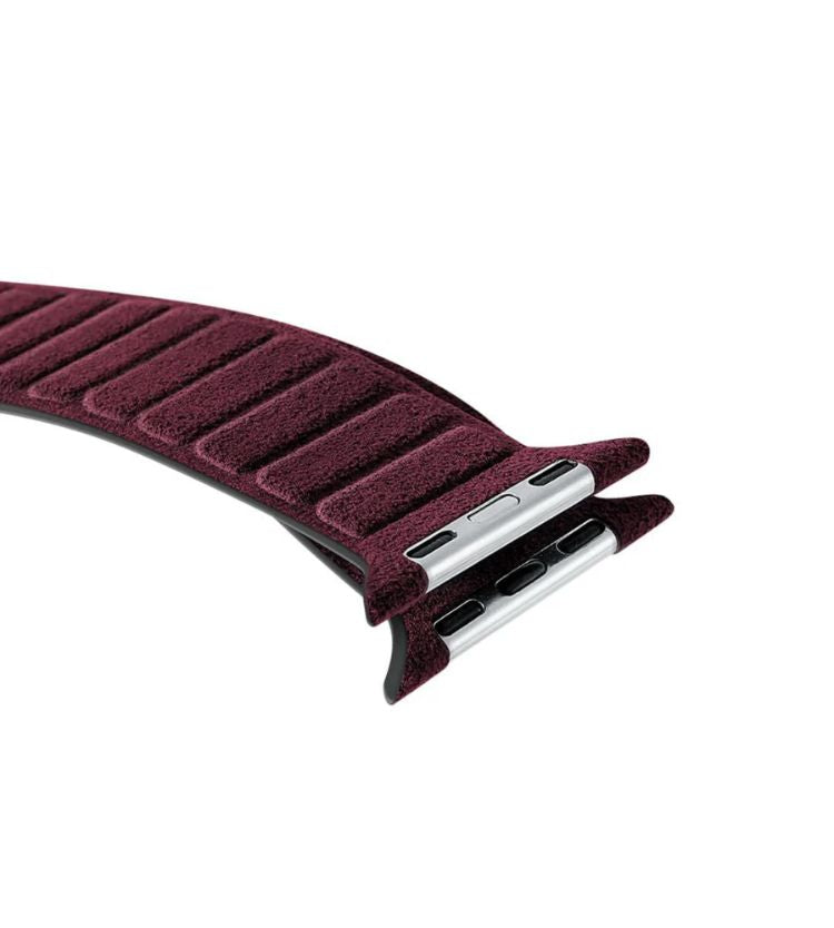 Alcantara - Apple Watch Strap 42mm/44mm/45mm/46mm + Ultra(49mm) - Rosso Red