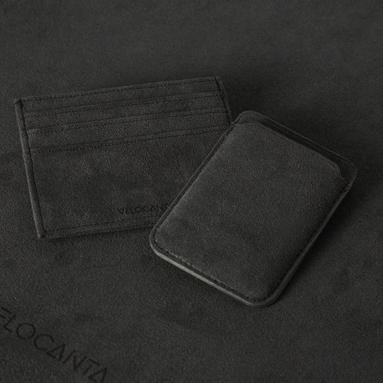 Alcantara Card Wallet - Space Grey