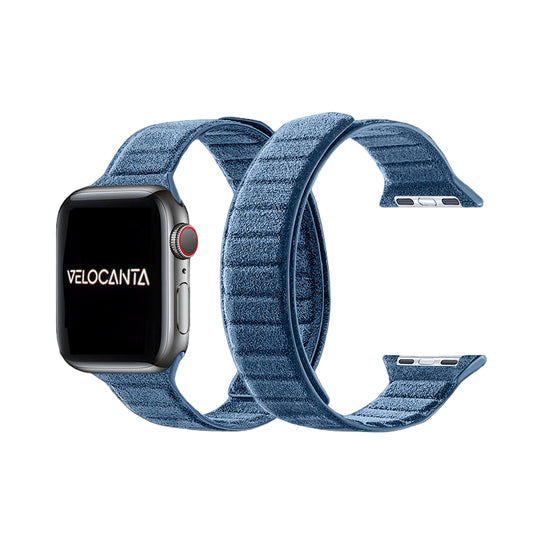 Alcantara - Apple Watch Strap 42mm/44mm/45mm/46mm + Ultra(49mm) - Midnight Blue