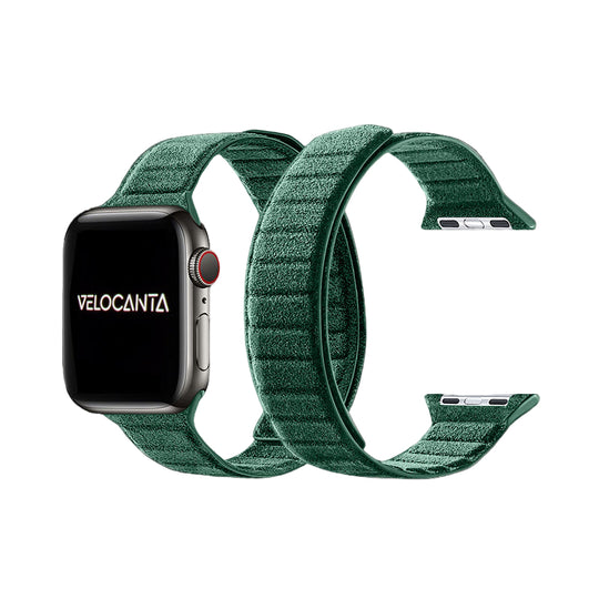 Alcantara - Apple Watch Strap 42mm/44mm/45mm/46mm + Ultra(49mm) - British Racing Green