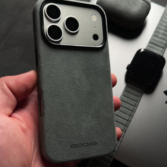 iPhone 17 Pro - Alcantara Case - Ash Grey