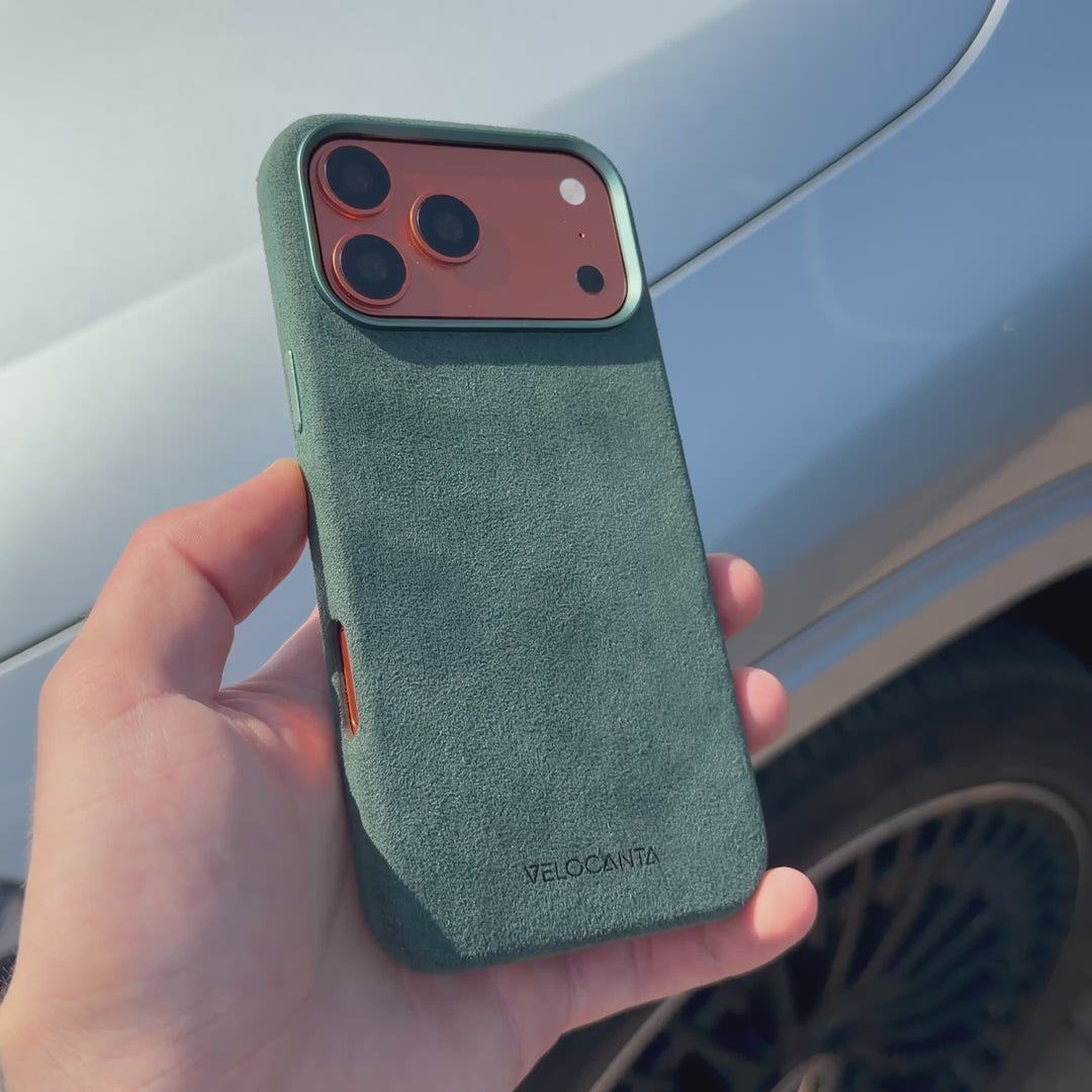 iPhone 17 Pro - Alcantara Case - British Racing Green