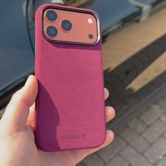 iPhone 17 Pro Max - Alcantara Case - Rosso Red
